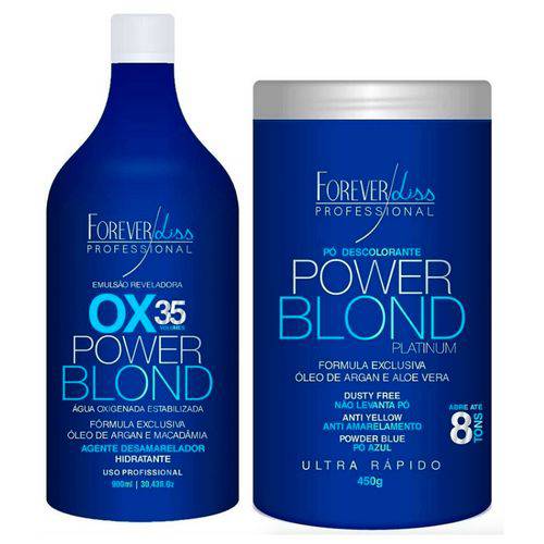 Power Blond Ox35 + Pó Descolorante - Forever Liss