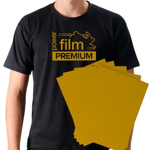 Power Film Premium - Ouro - A3 - Pacote com 10 Folhas