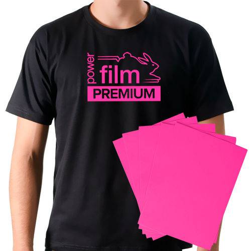 Power Film Premium - Rosa - A4 - Pacote com 10 Folhas