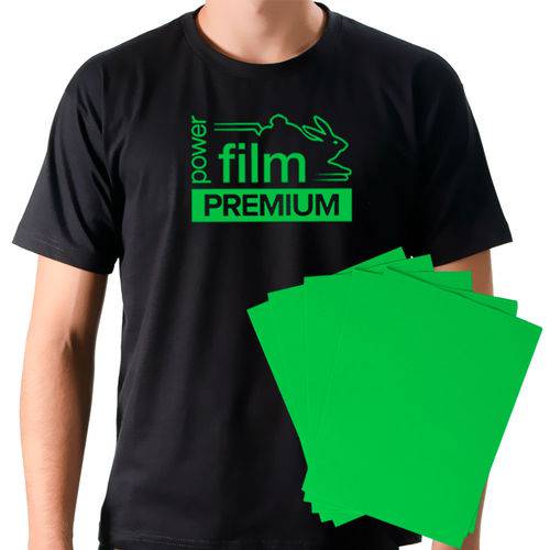 Power Film Premium - Verde - A4 - Pacote com 10 Folhas