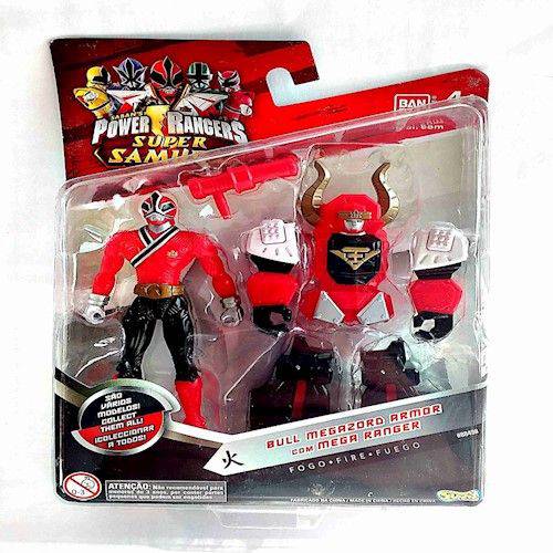 Power Rangers Bull Megazord Armor Ranger Fogo 11 Cm Sunny