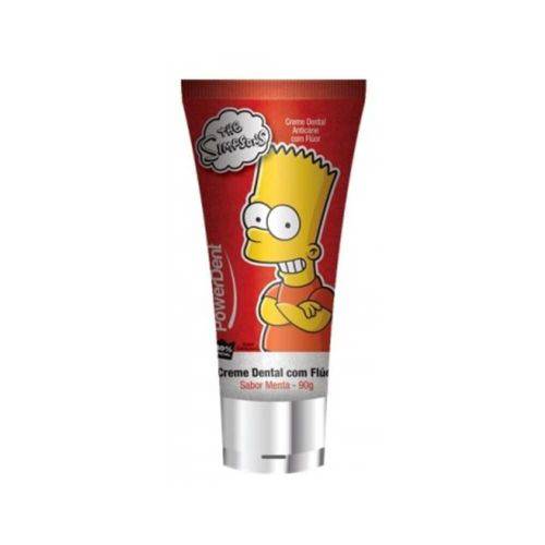 Powerdent Simpsons Creme Dental Infantil C/ Flúor 90g