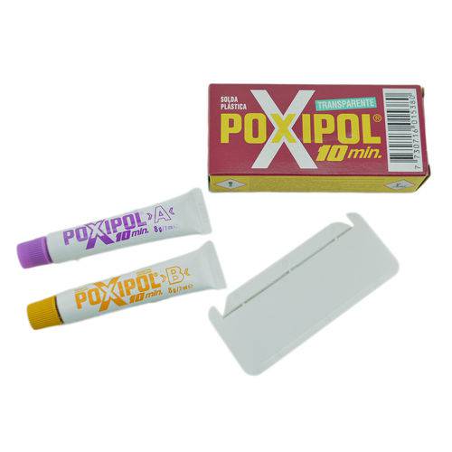 Poxi16g Cola Poxipol / Solda Plastica Pequena 16g Transparente
