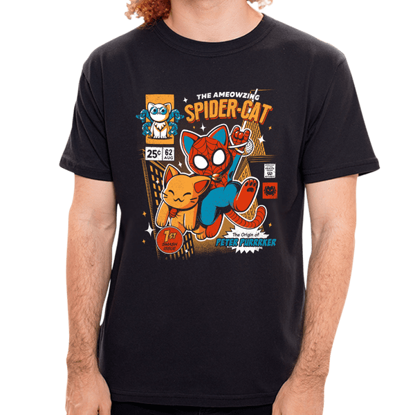 PR - Camiseta Spider Cat - Masculina - P