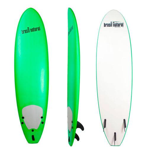 Prancha de Surf para Inciante 6'6 Softboard Verde Claro - Brasil Natural