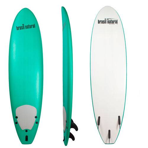 Prancha de Surf para Inciante 6'6 Softboard Verde Escuro - Brasil Natural