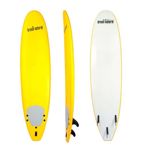 Prancha de Surf para Iniciante 7.6 Softboard Amarelo - Brasil Natural