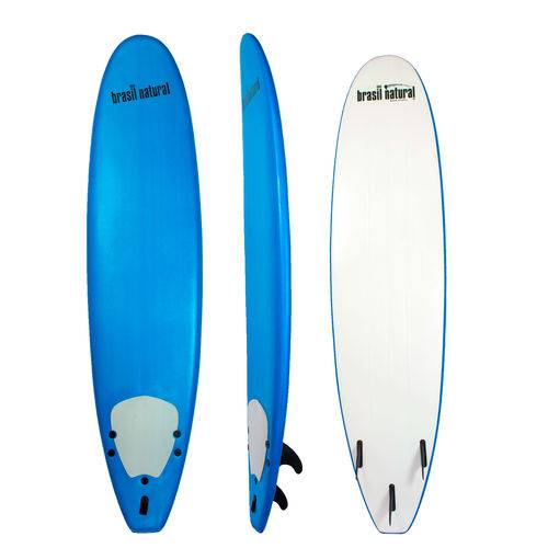 Prancha de Surf para Iniciante 7.6 Softboard Azul Escuro - Brasil Natural