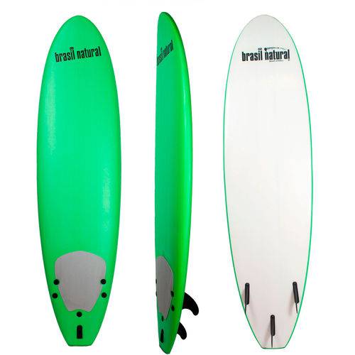 Prancha de Surf para Iniciante 7.2 Softboard Verde Claro - Brasil Natural