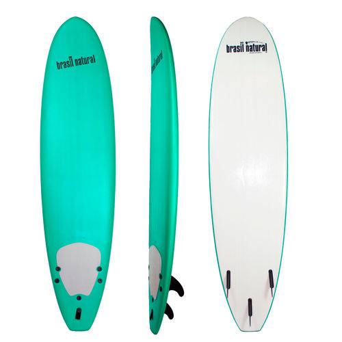 Prancha de Surf para Iniciante 7.2 Softboard Verde Escuro - Brasil Natural