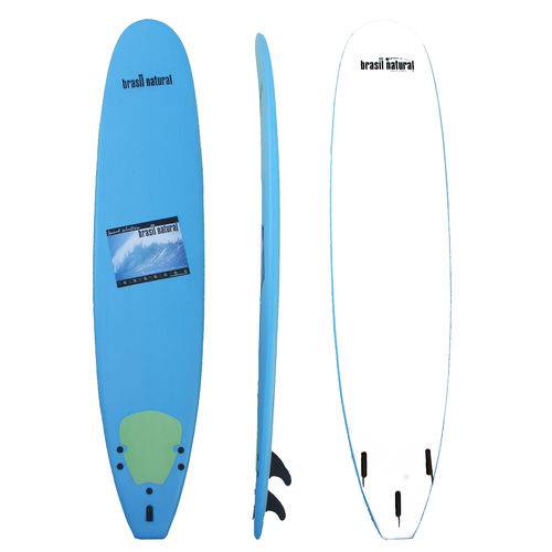 Prancha de Surf para Iniciante 9.1 Softboard Azul Claro - Brasil Natural