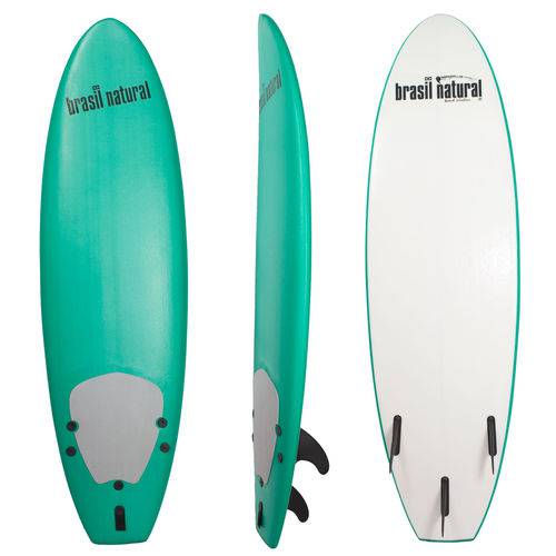 Prancha de Surf Softboard 5'8 Verde Escuro- Brasil Natural