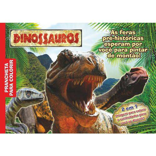 Prancheta para Colorir - Dinossauros