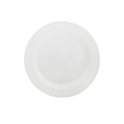 Prato de Melamina Sobremesa Liso Branco 18cm - Riochens