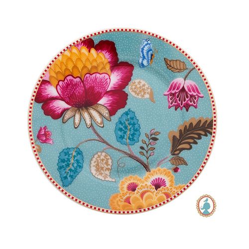 Prato de Pão Azul em Porcelana Floral Fantasy 17cm - Pip Studio