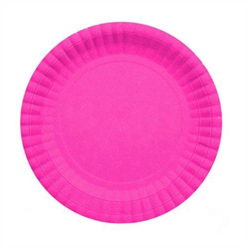 Prato de Papel 15cm Pink C/ 10 Unidades