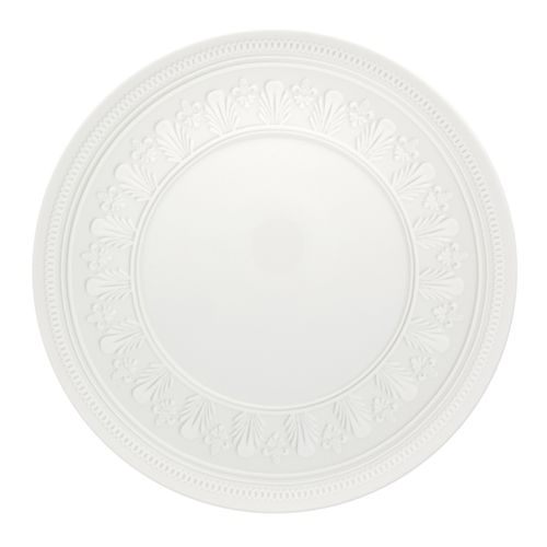 Prato de Sobremesa em Porcelana Branco Ornament 22cm - Vista Alegre