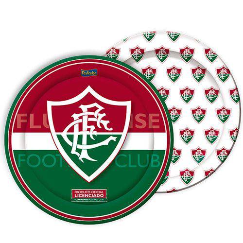 Prato Descartável Fluminense C/8 Unidades