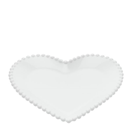 Prato Hearts Cerâmica Branco 20CM - 32941