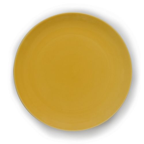 Prato para Sobremesa em Cerâmica Amarelo 21,5cm Clear Kenya