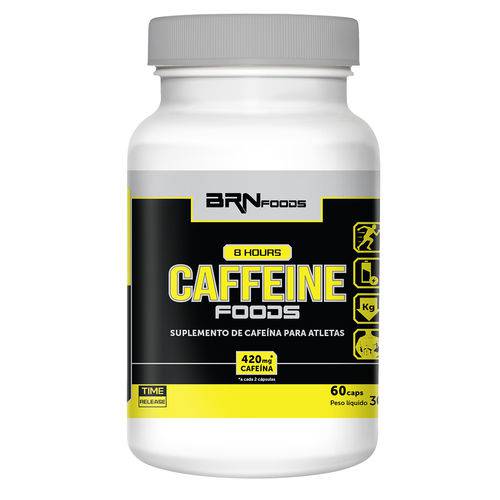 Pré Treino 8 Hours Caffeine Foods 60 Cápsulas – Brnfoods