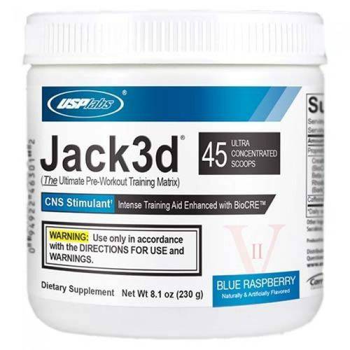 Pré Treino Jack3d Advanced Formula By USP Labs Blue Raspberry 45 Porções