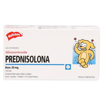 Prednisolona Holliday 20mg C/ 10 Comprimidos