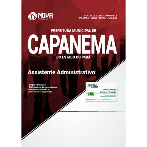 Prefeitura de Capanema Pa Assistente Administrativo