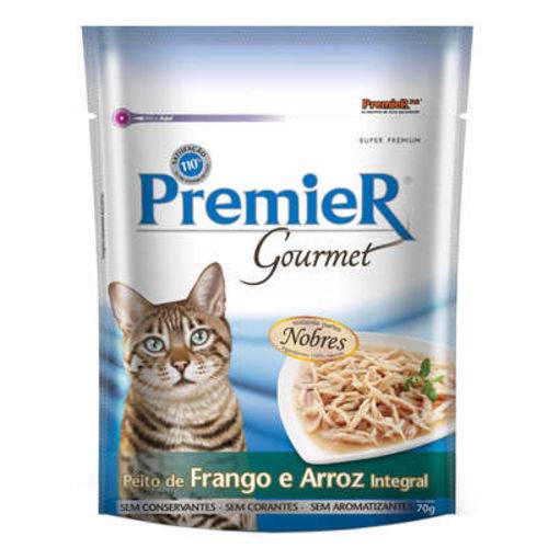 Premier Pet Gourmet Sachê Frango para Gatos Adultos - 10 Unidades