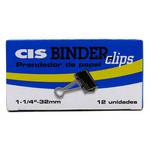 Prendedor de Papéis / Binder Clips Cis 32mm Cx C/12 Un