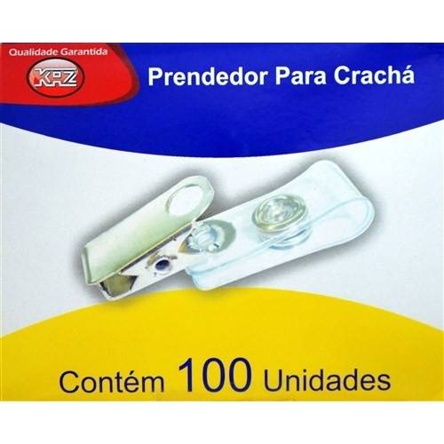 Prendedor Jacare P/ Cracha Kz1203 Cx C/100 - Kaz