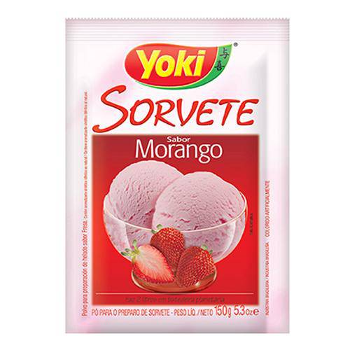 Preparo para Sorvete Morango 150g - Yoki