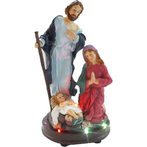 Presépio com LED José, Maria e Menino Jesus - Orb Christmas