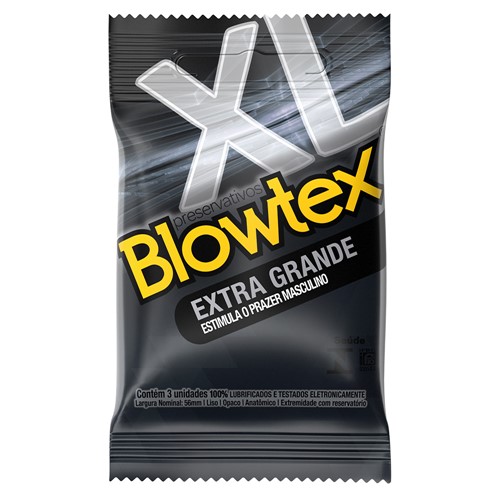 Preservativo Blowtex Extra Grande com 3 Unidades
