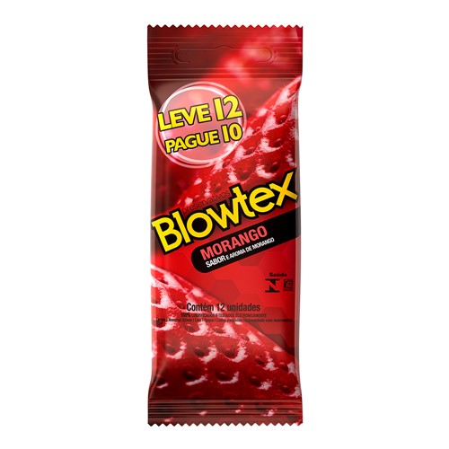 Preservativo Blowtex Morango Leve 12 Pague 10