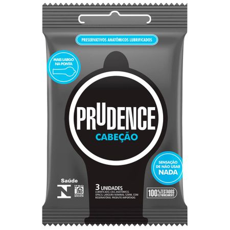 Preservativo Cabeção Prudence Unica C/3