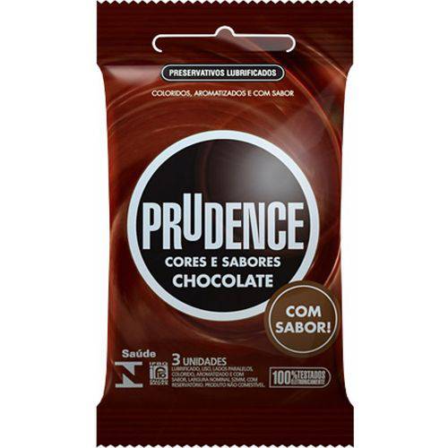 Preservativo Camisinha Prudence Sabor Cor Chocolate