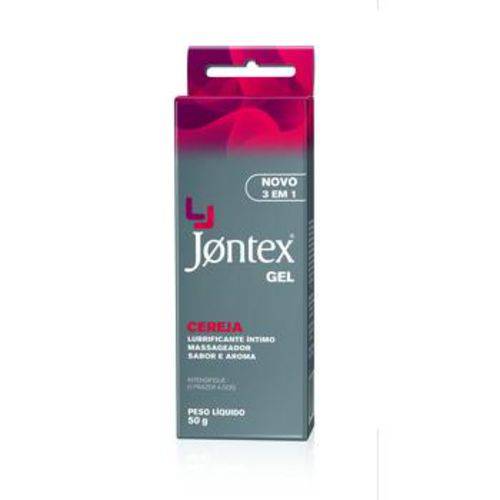 Preservativo Jontex Gel Cereja 3 em 1 Bisnaga 50g