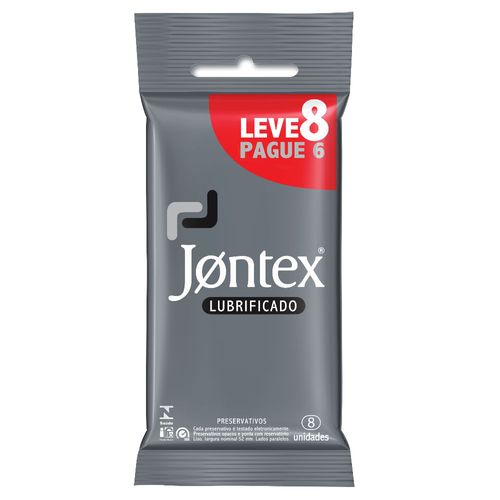 Preservativo Jontex Lubrificado 8 Unidades