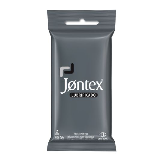 Preservativo Jontex Lubrificado com 12 Unidades