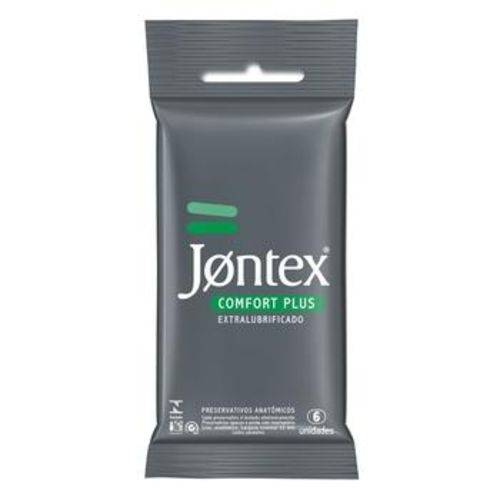 Preservativo Jontex Lubrificado Confort Plus 6 Unidades