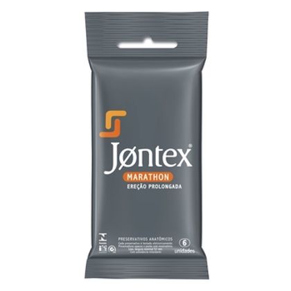 Preservativo Jontex Lubrificado Marathon 6 Unidades