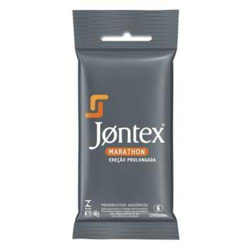Preservativo Jontex Lubrificado Marathon 6 Unidades