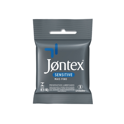 Preservativo Jontex Lubrificado Sensitive 3un