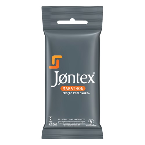 Preservativo Jontex Marathon com 6 Unidades