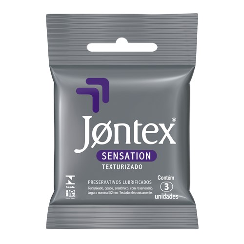 Preservativo Jontex Sensation com 3 Unidades