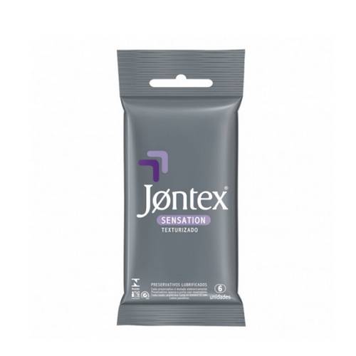 Preservativo Jontex Sensation Texturizado C/ 6 Unidades