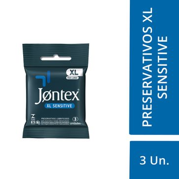Preservativo Jontex Sensitive XL com 3 Un