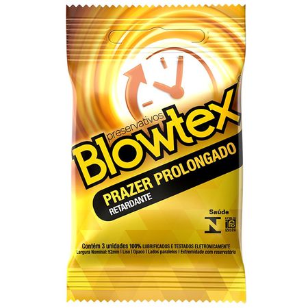 Preservativo Prazer Prolongado Blowtex Preservativo Retardante Blowtex Unica UN