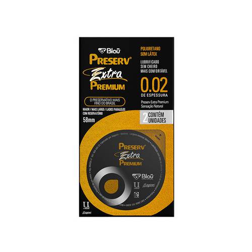 Preservativo Preserv Extra Premium com Unidades